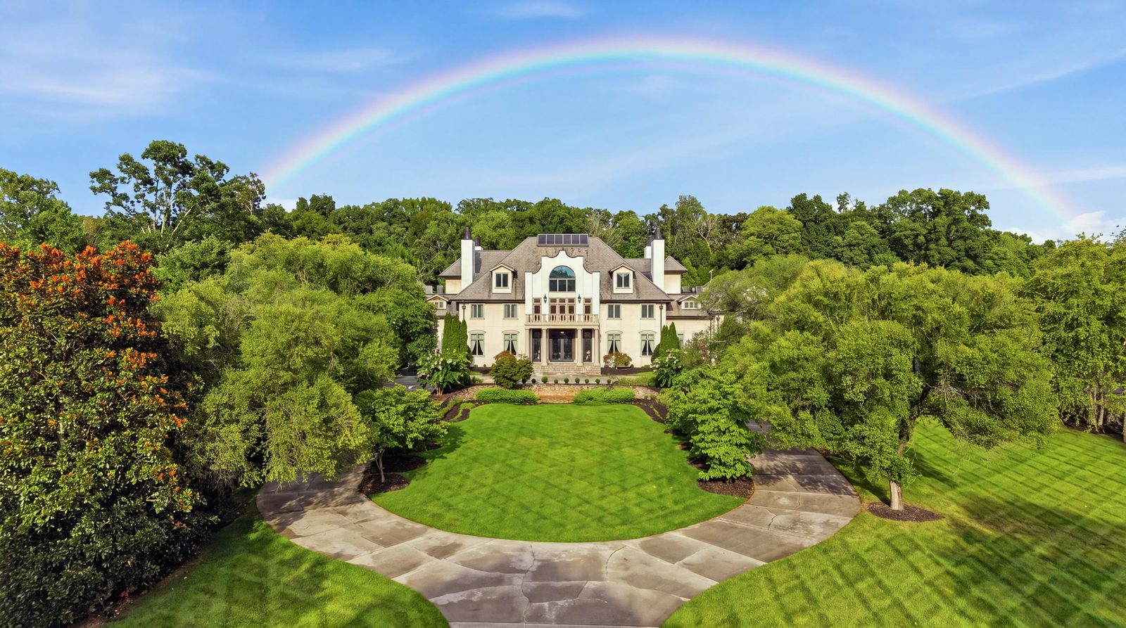 Rainbow over the estate
