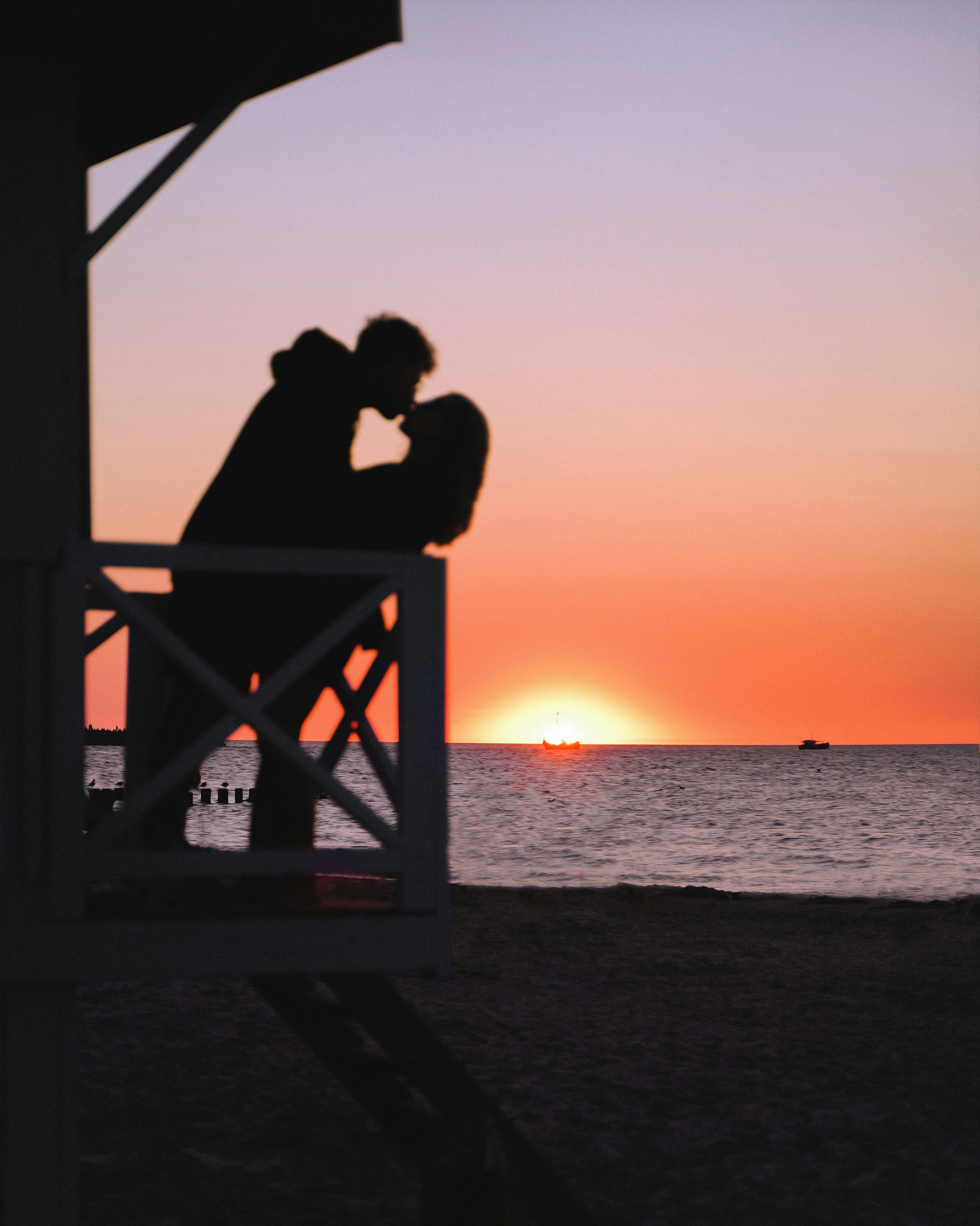 romantic couple in california