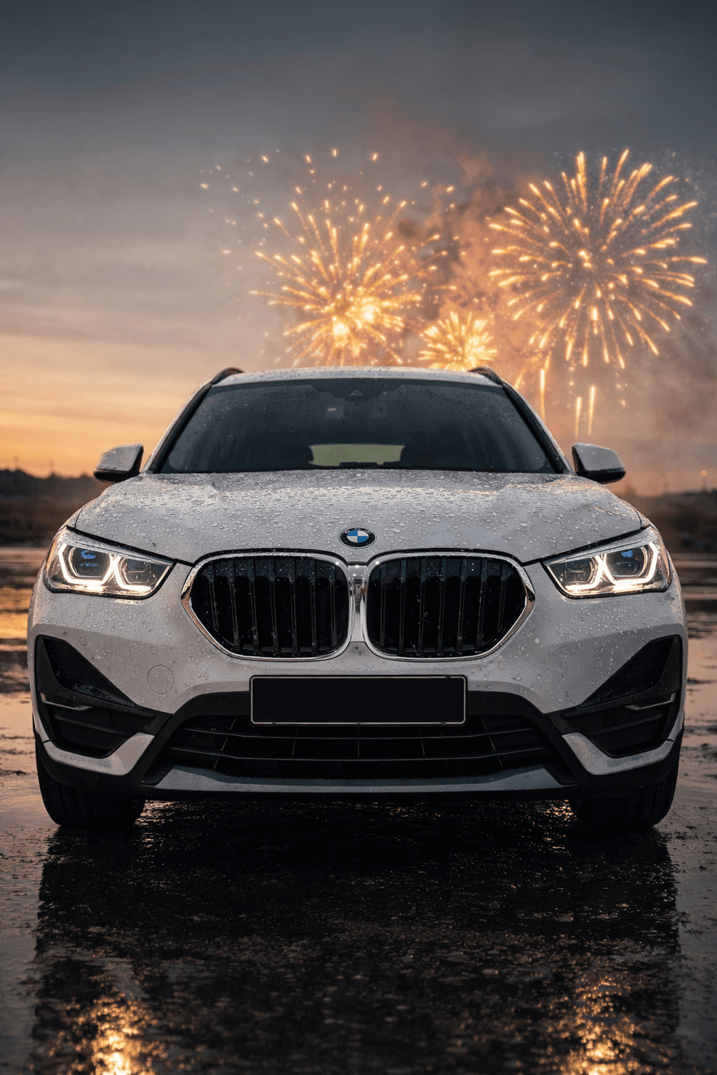 Dynamic picture of a cyclist riding downhill