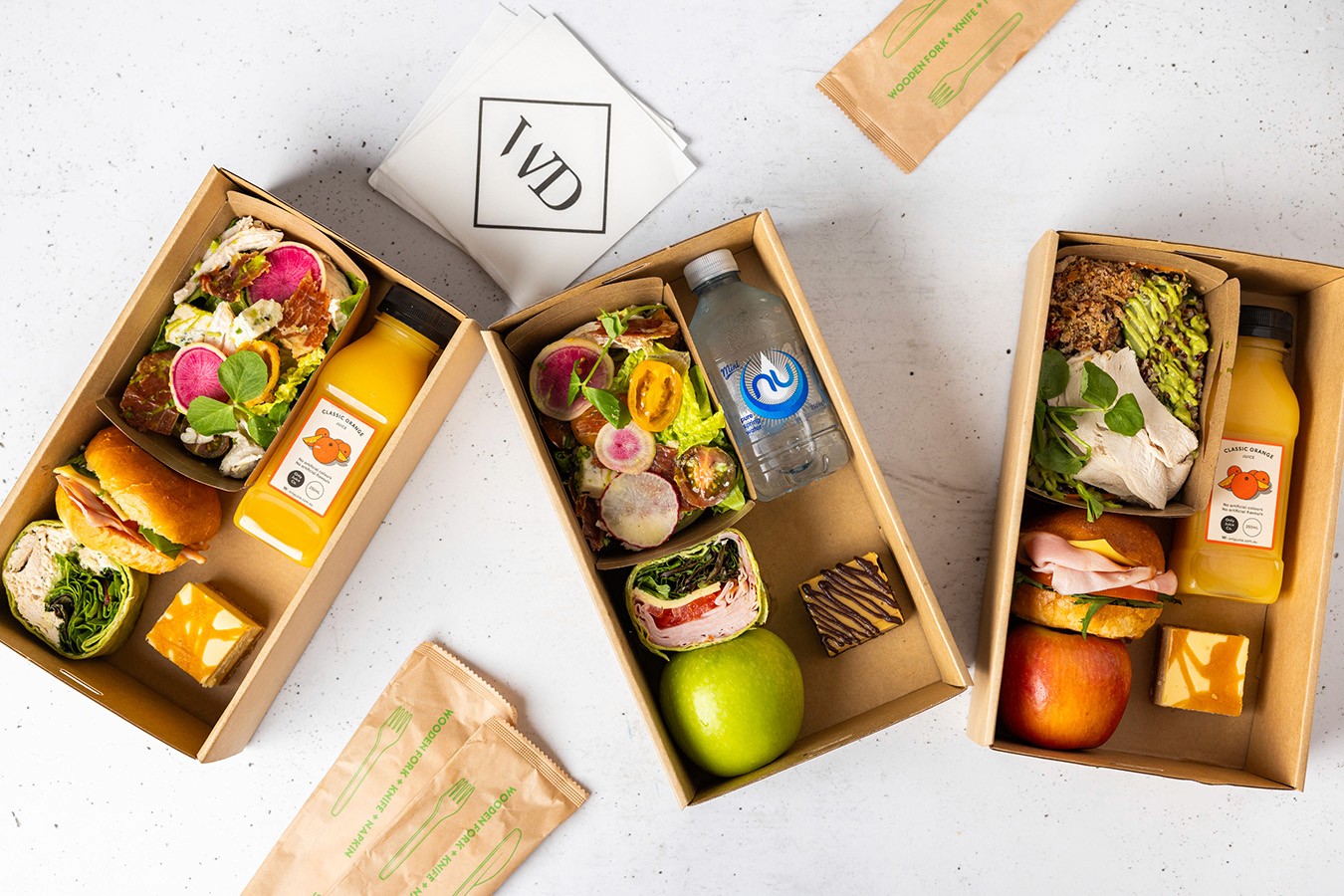 Range of Individual Working Lunch Boxes from Express Catering