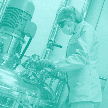 Person working in a food factory