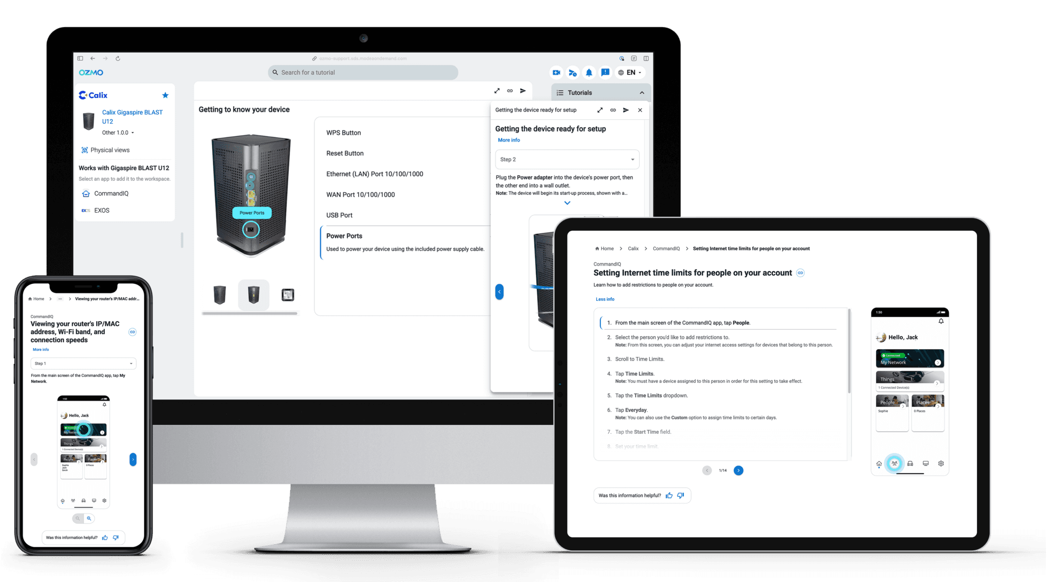 How Ozmo supports Calix customers — Ozmo