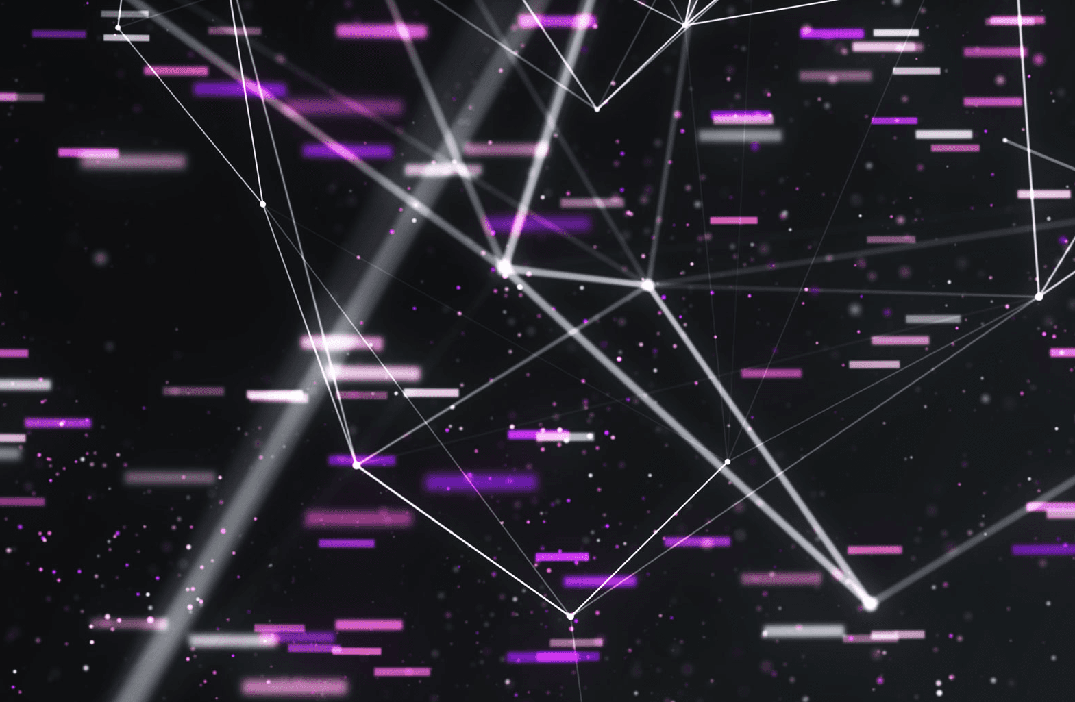 Abstract digital flow particle