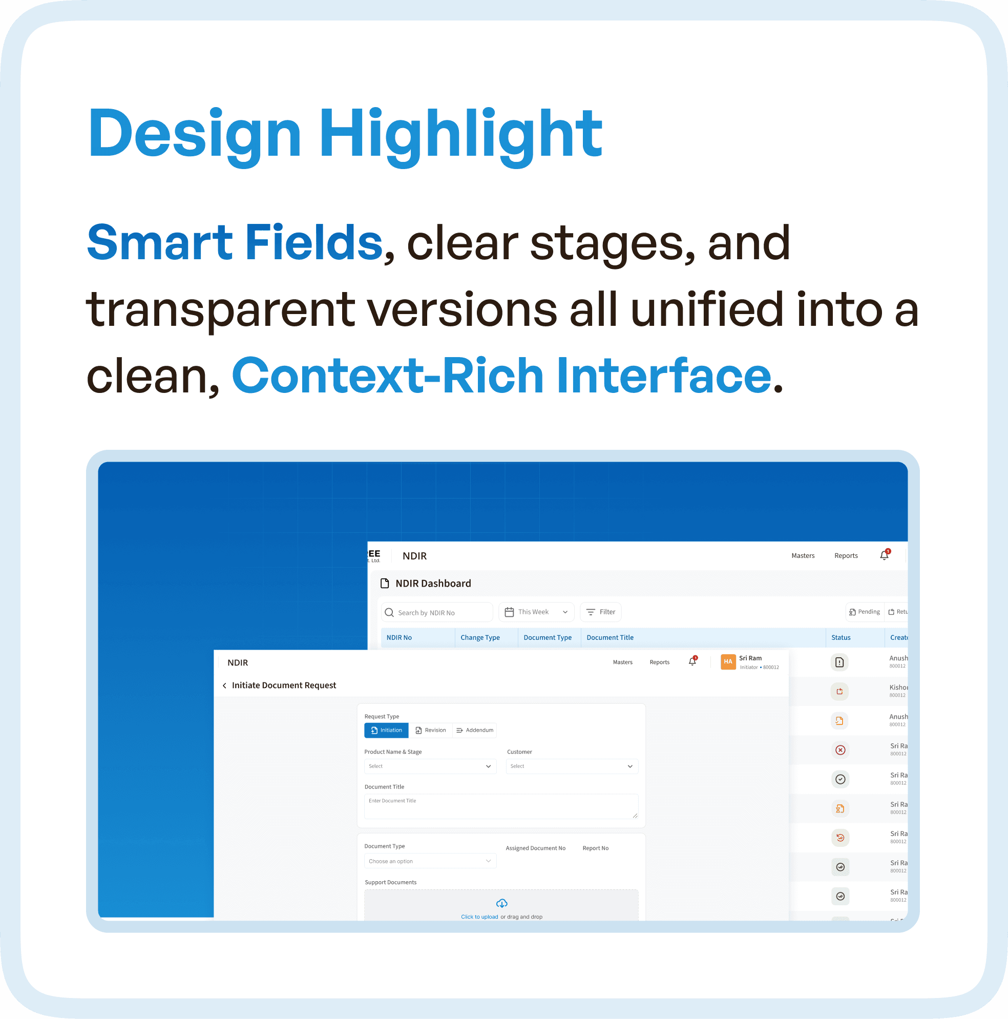 Design Highlight for NDIR software