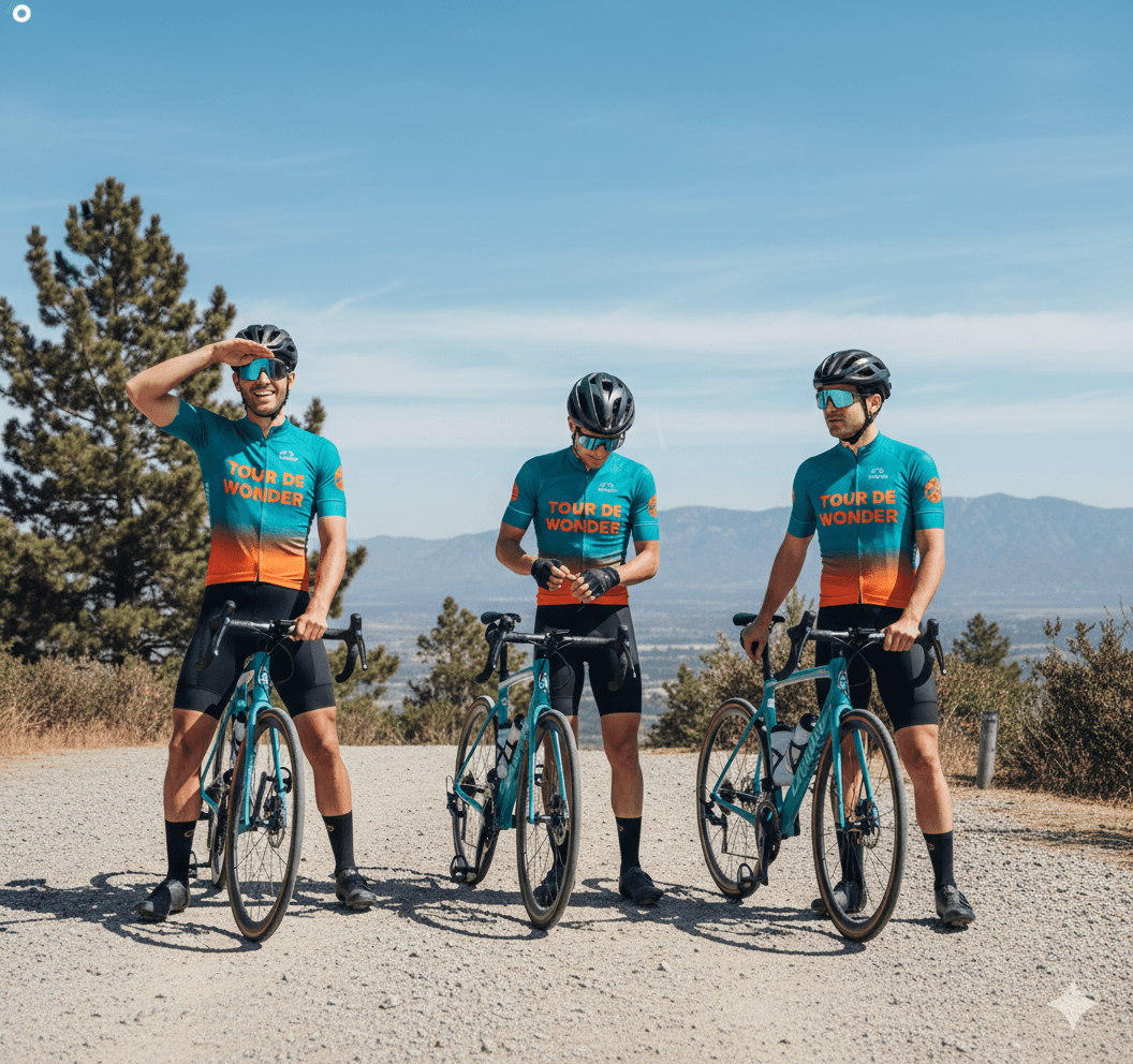 Group of men standing with Sufboard