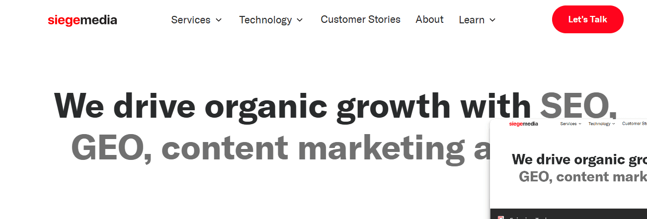 siege media - Tech SEO Agency