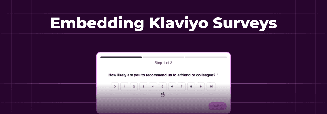 Hero Image: Embedding Klaviyo Surveys
