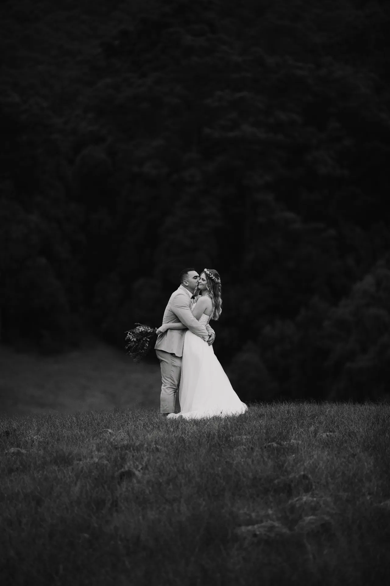woman in white wedding dress