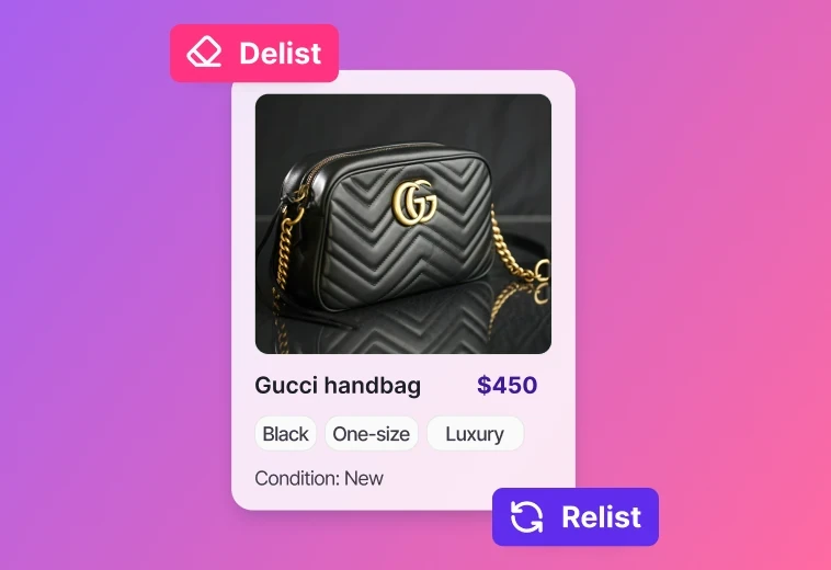 Delist & Relist Feature