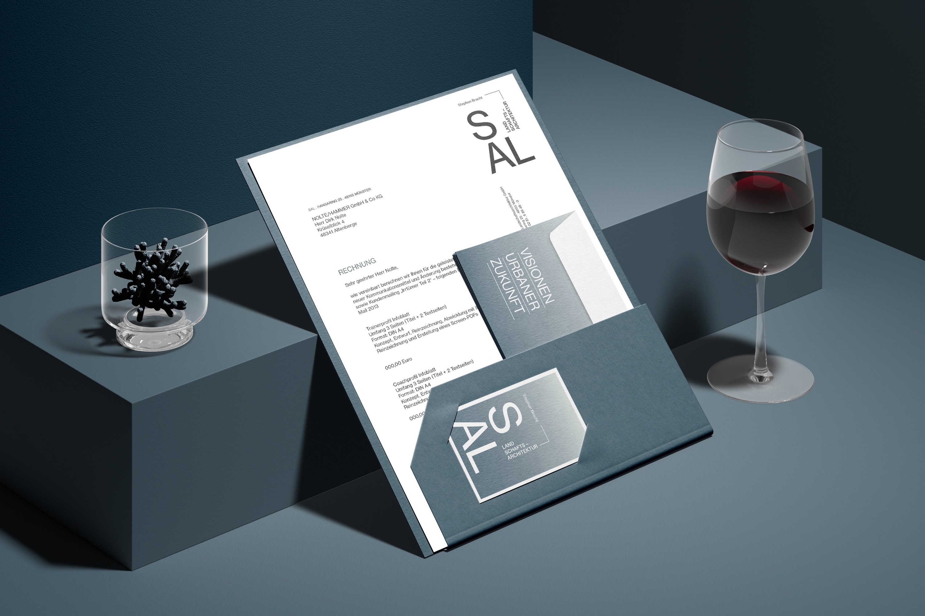 Corporate Design Anwendungen für SAL – Geschäftsausstattung mit Planungsbezug
