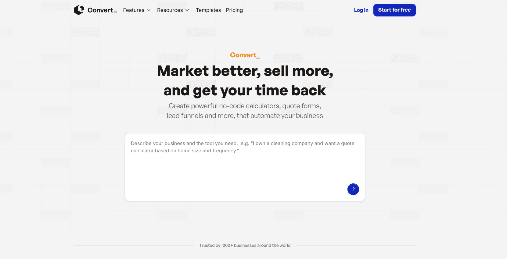 convert_ homepage