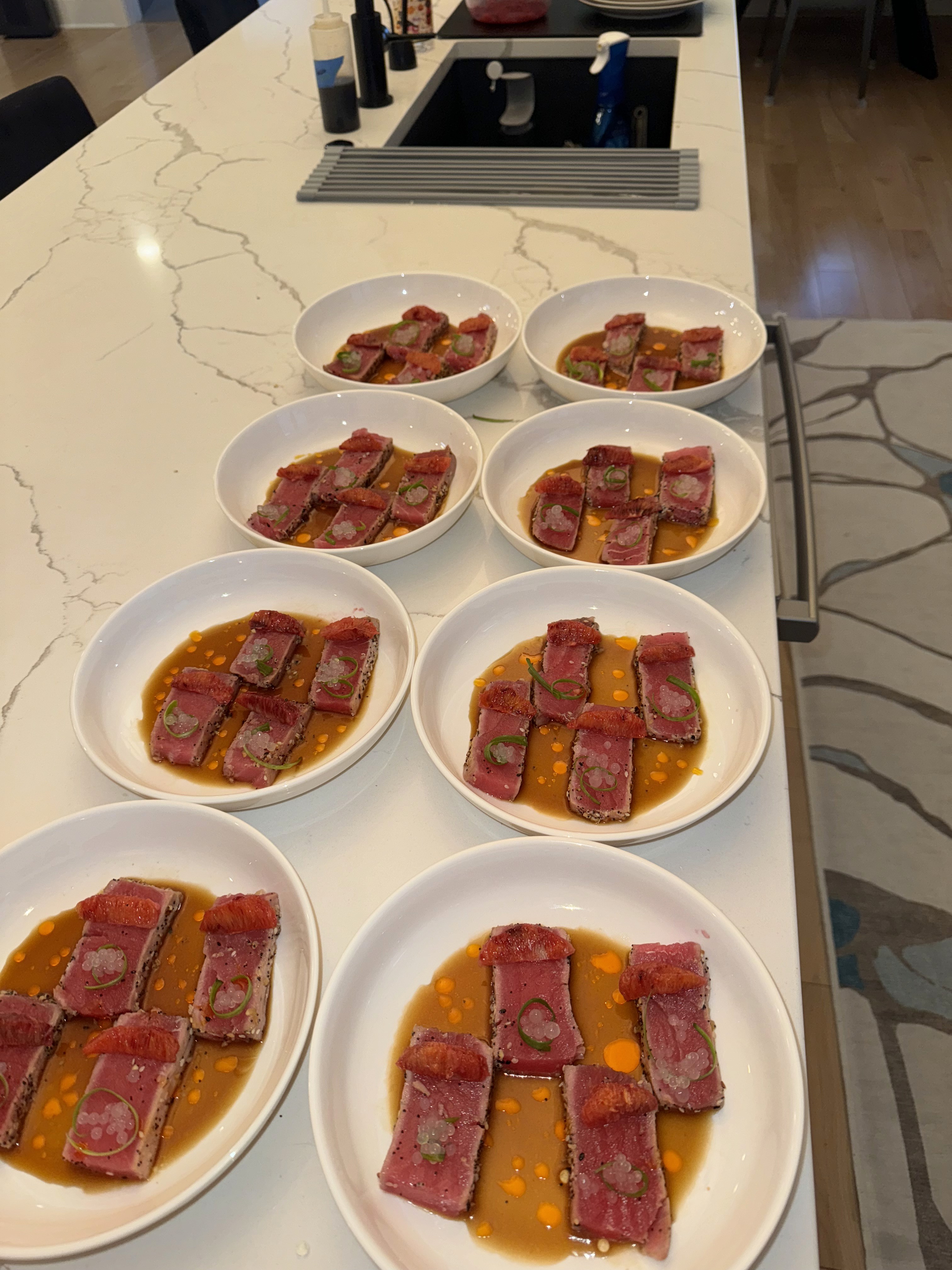 Plated appetizers