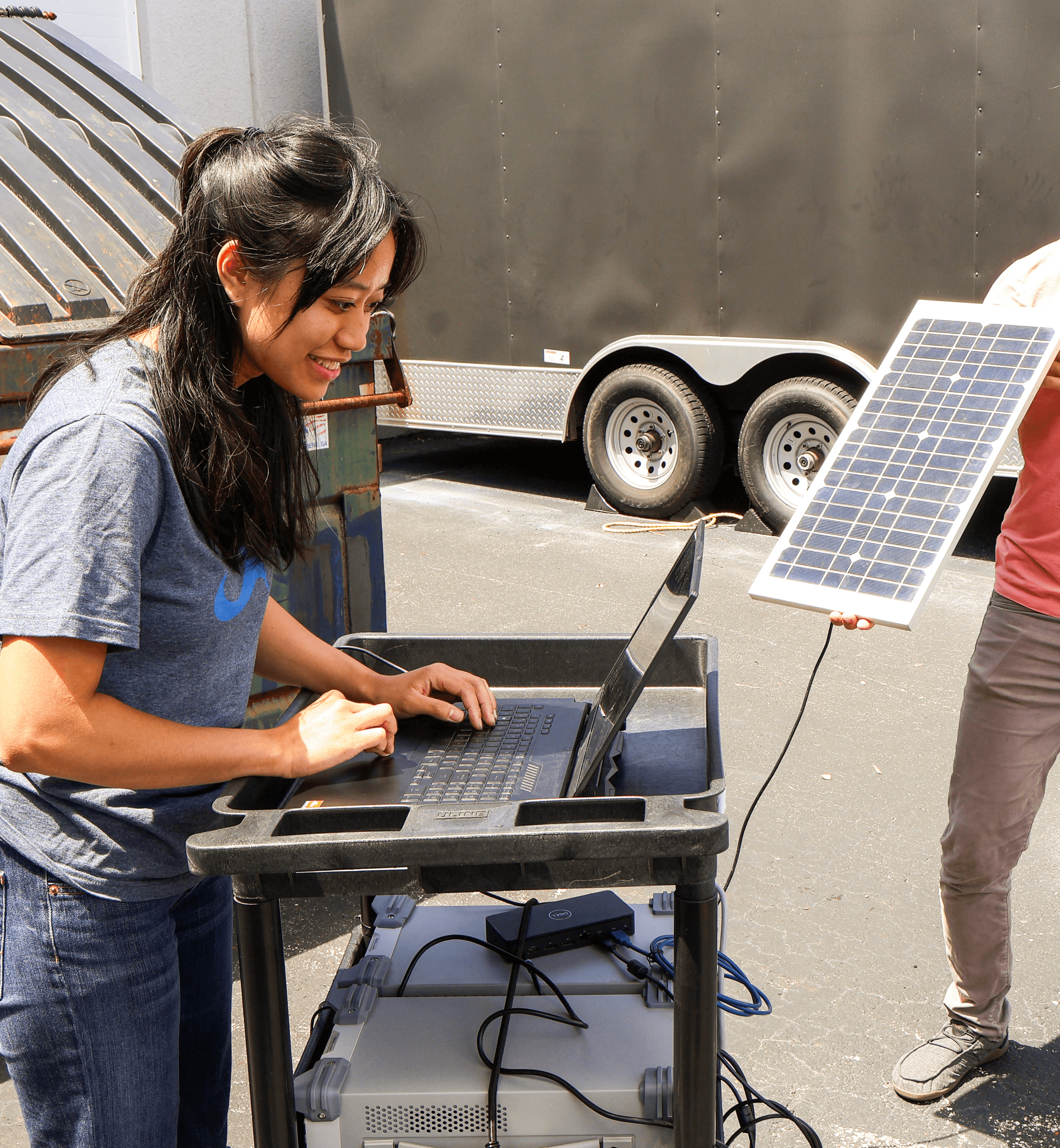 Star Catcher team at EverBank stadium for first end-to-end technology demonstration of power beaming system