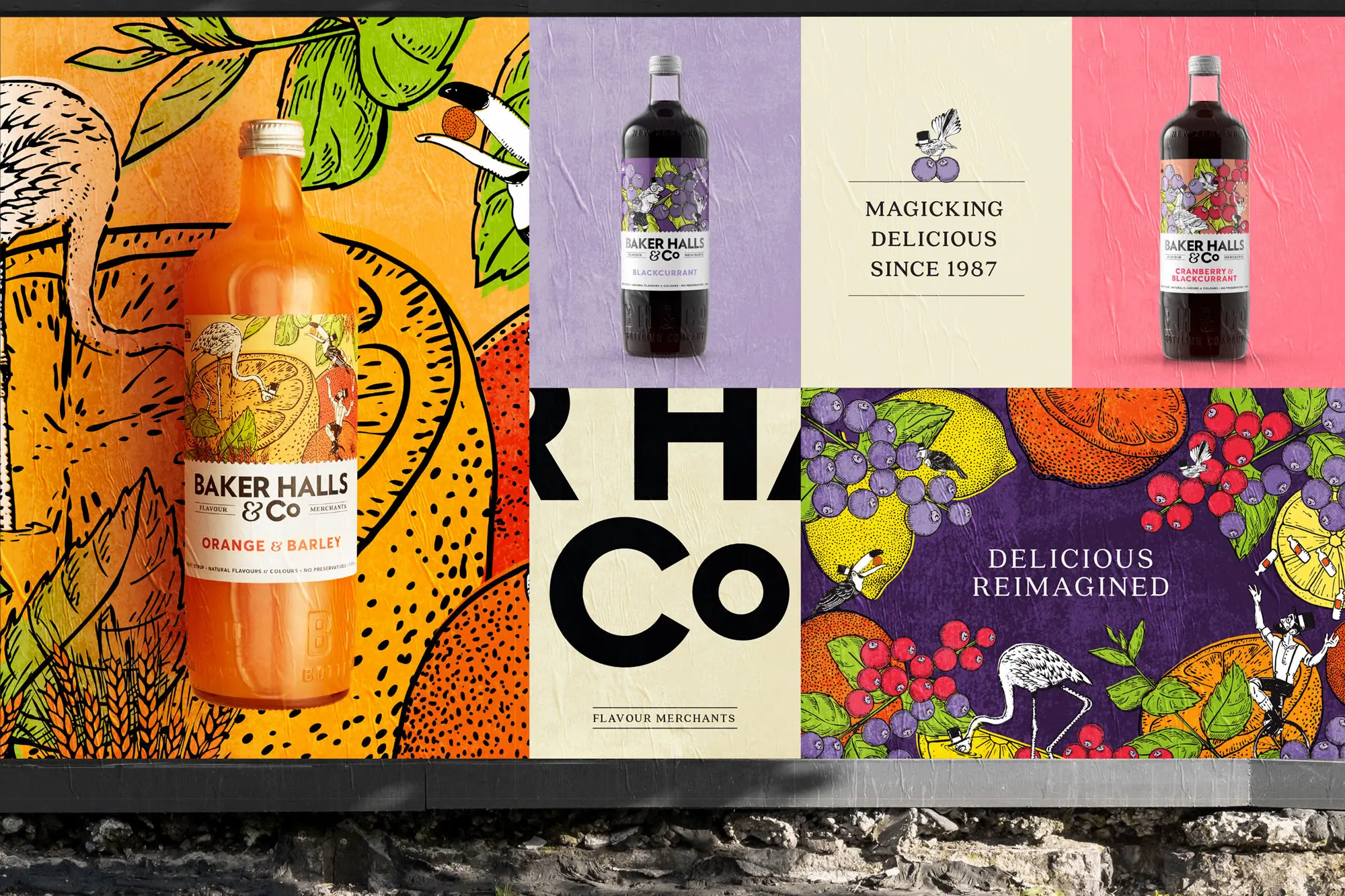 Image of Brand Identity work for Baker Halls