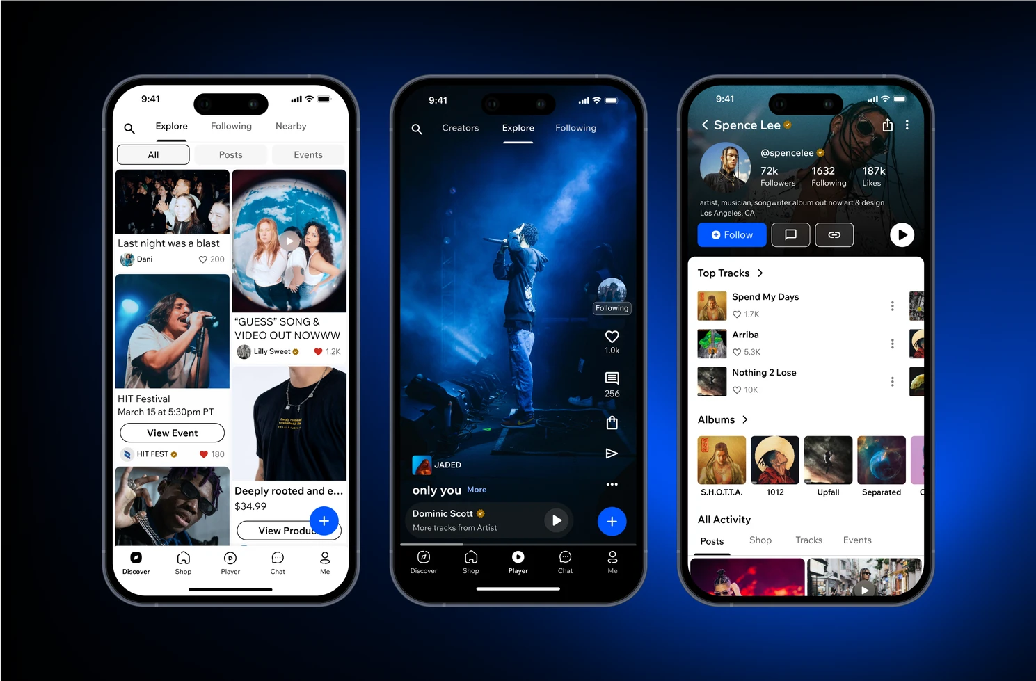 alt="kevin woo raising his arm and singing to his fans"