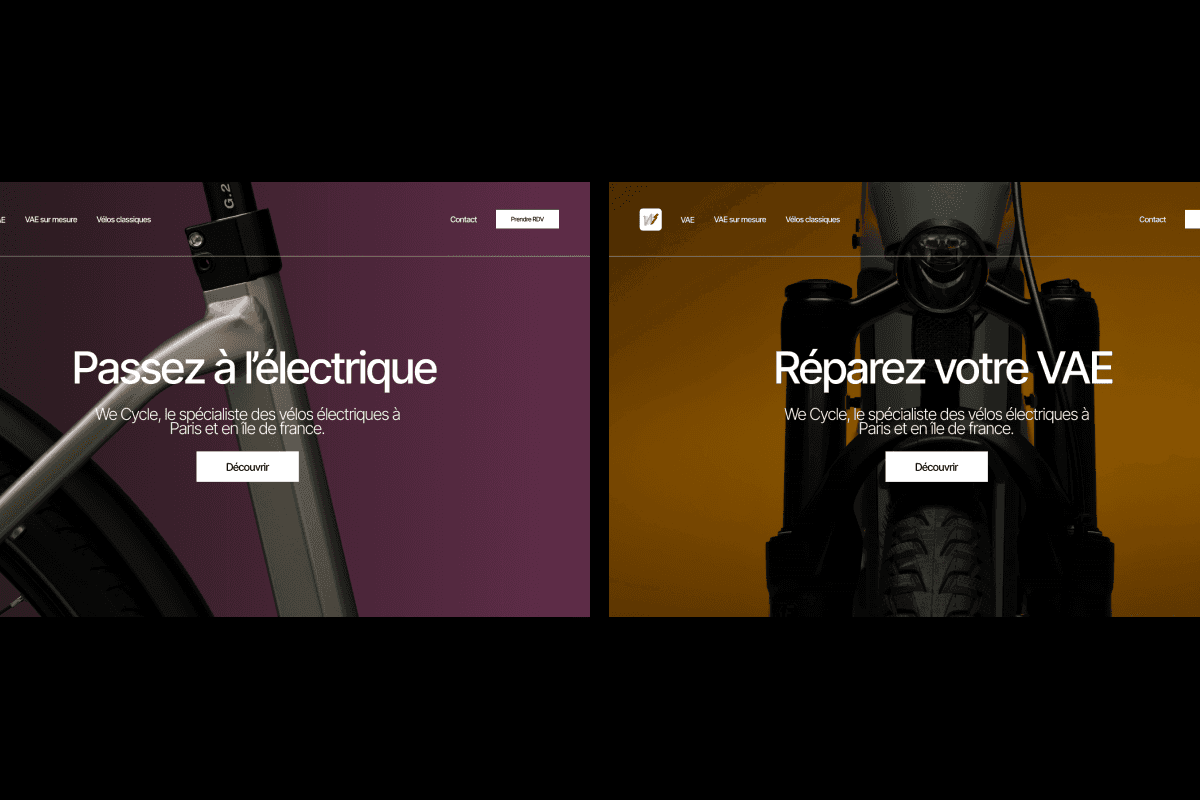 Identité avec des visuels 3D.
