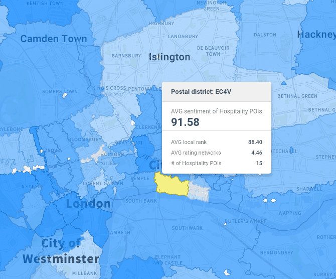 Location data helping getting to know the neighborhood
