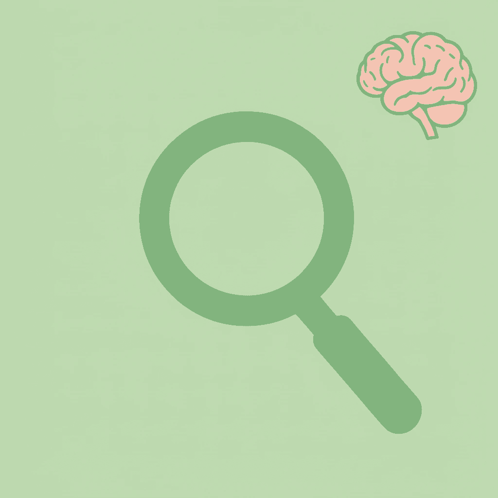 Magnifying glass icon representing AI analysis of student background and scholarship fit - Medicine Scholarships 