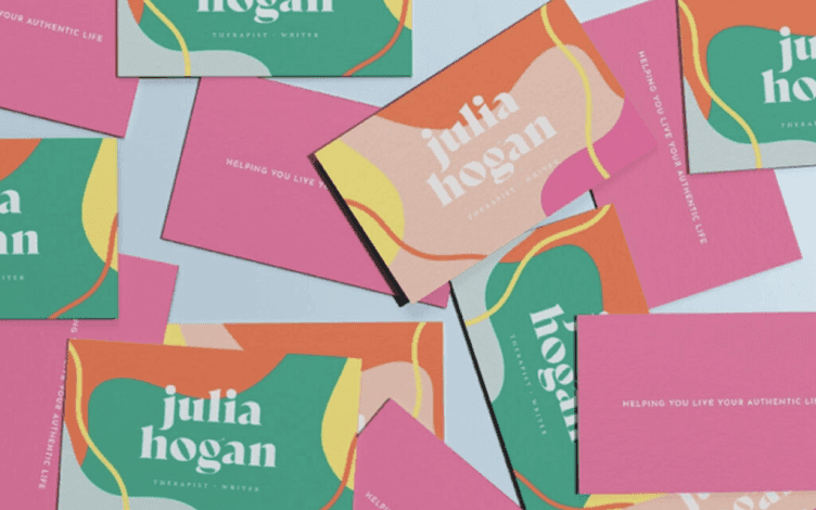 colorful business card