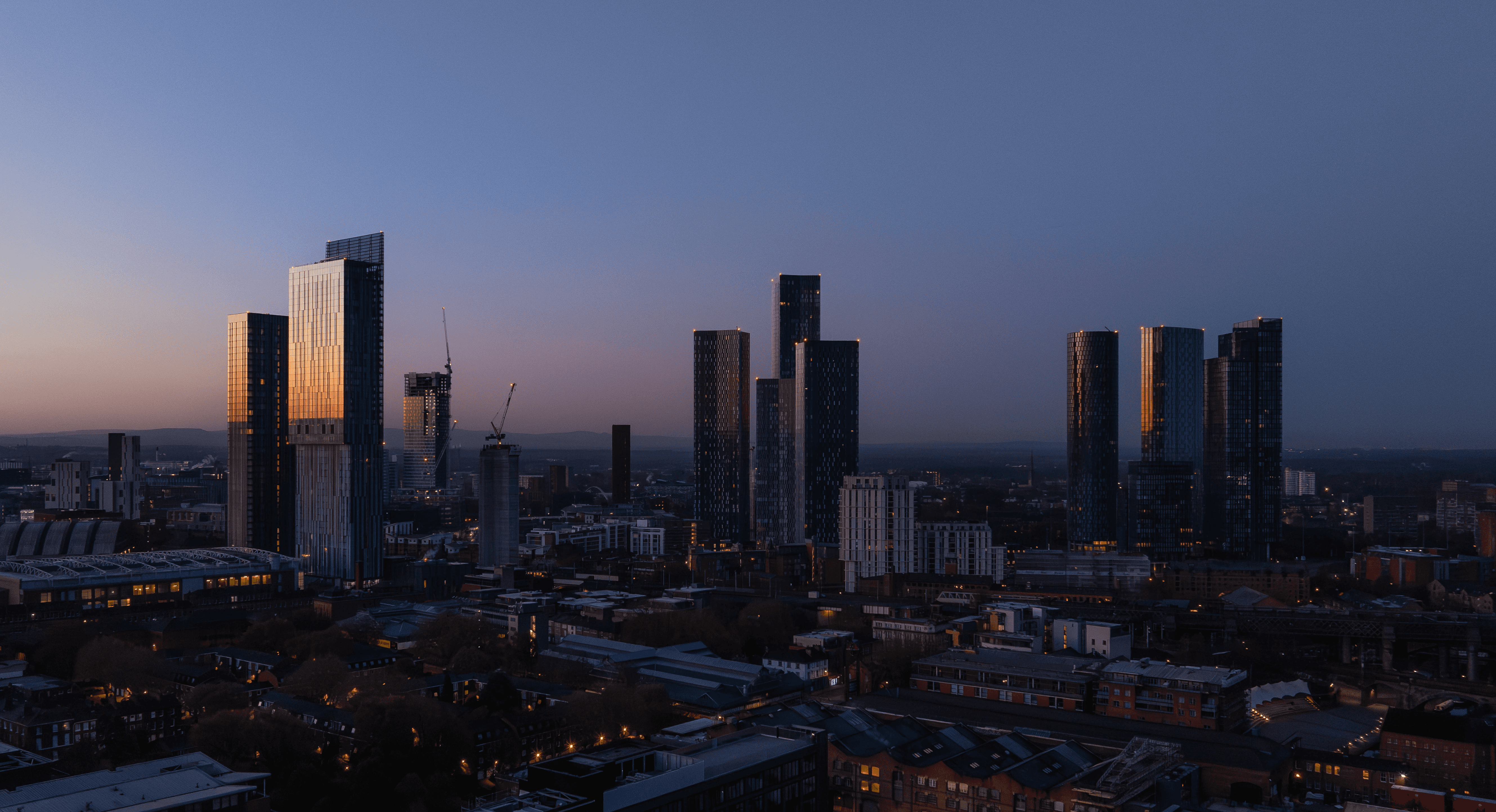 Contemplative Profile Against Colorful Backdrop