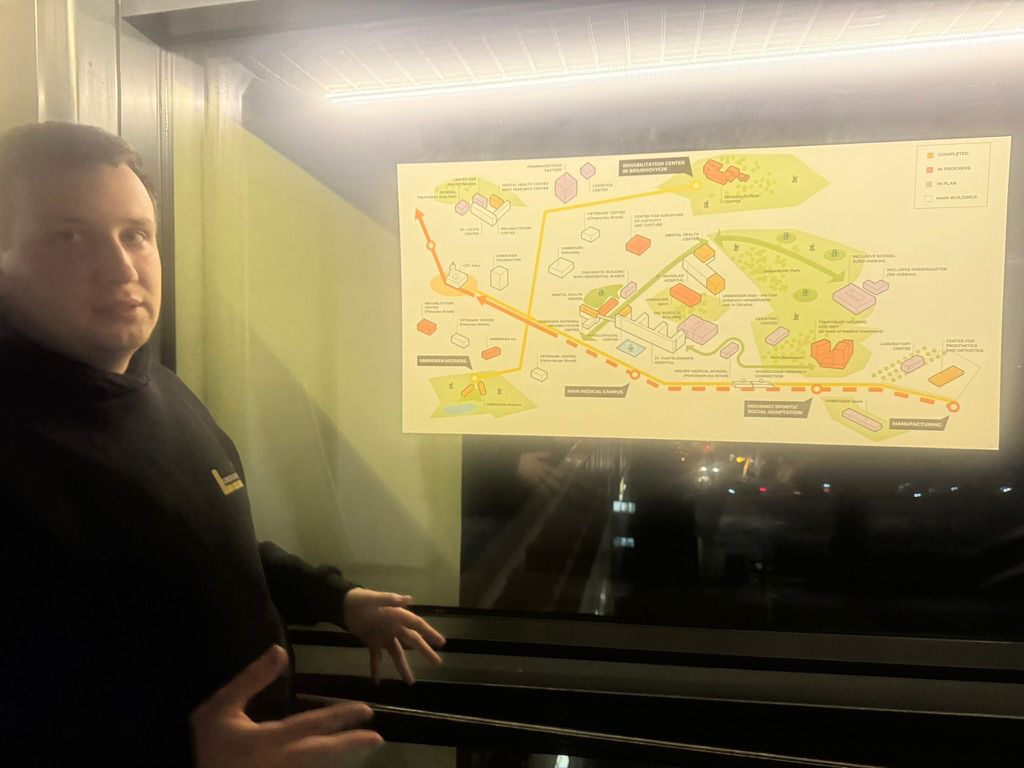 Planning map for Rehabilitation Center in Brukhovychi