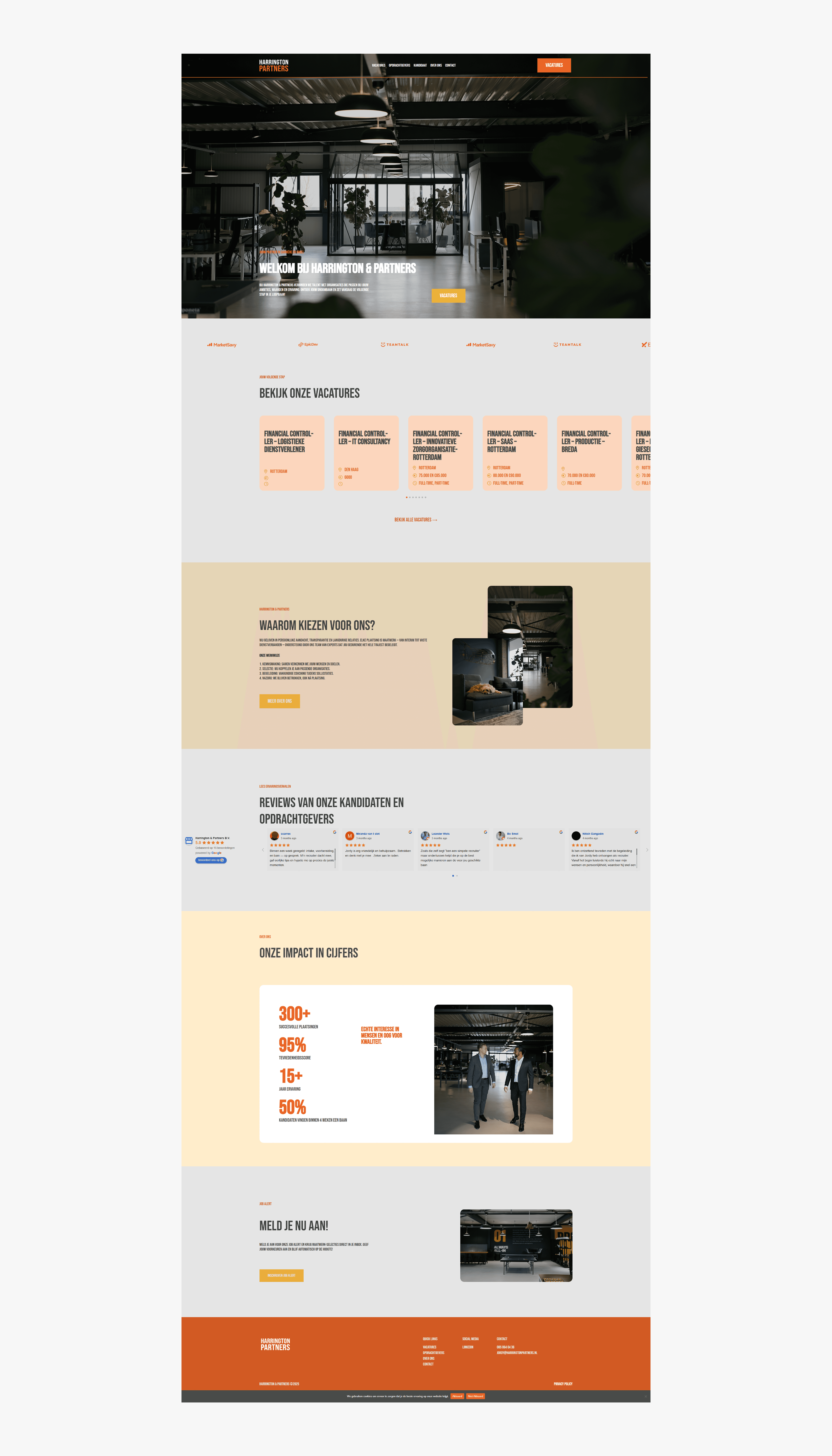 Full page shot of website