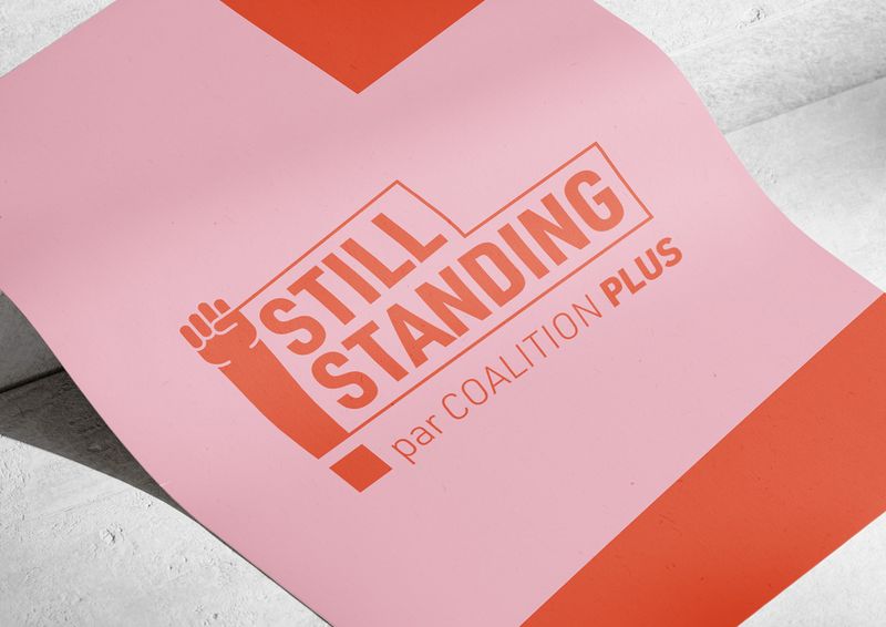 Identité visuelle Still Standing Coalition PLUS