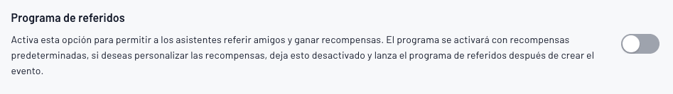 Programa de referidos