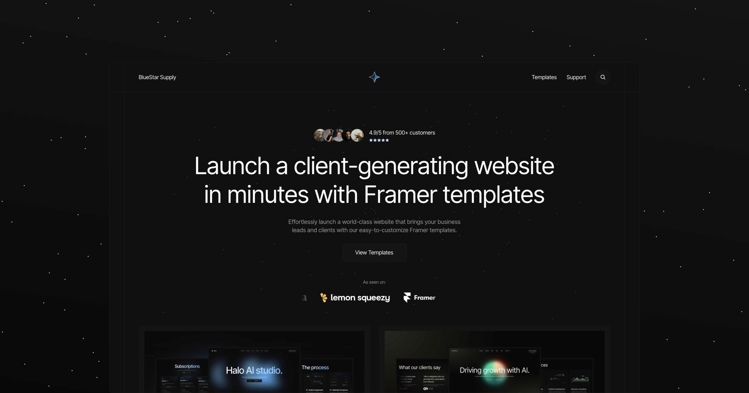 Bluestar Supply Templates