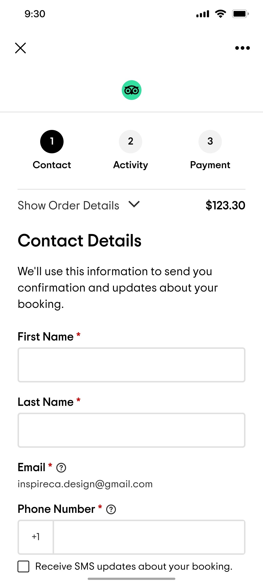 Tripadvisor Context Page