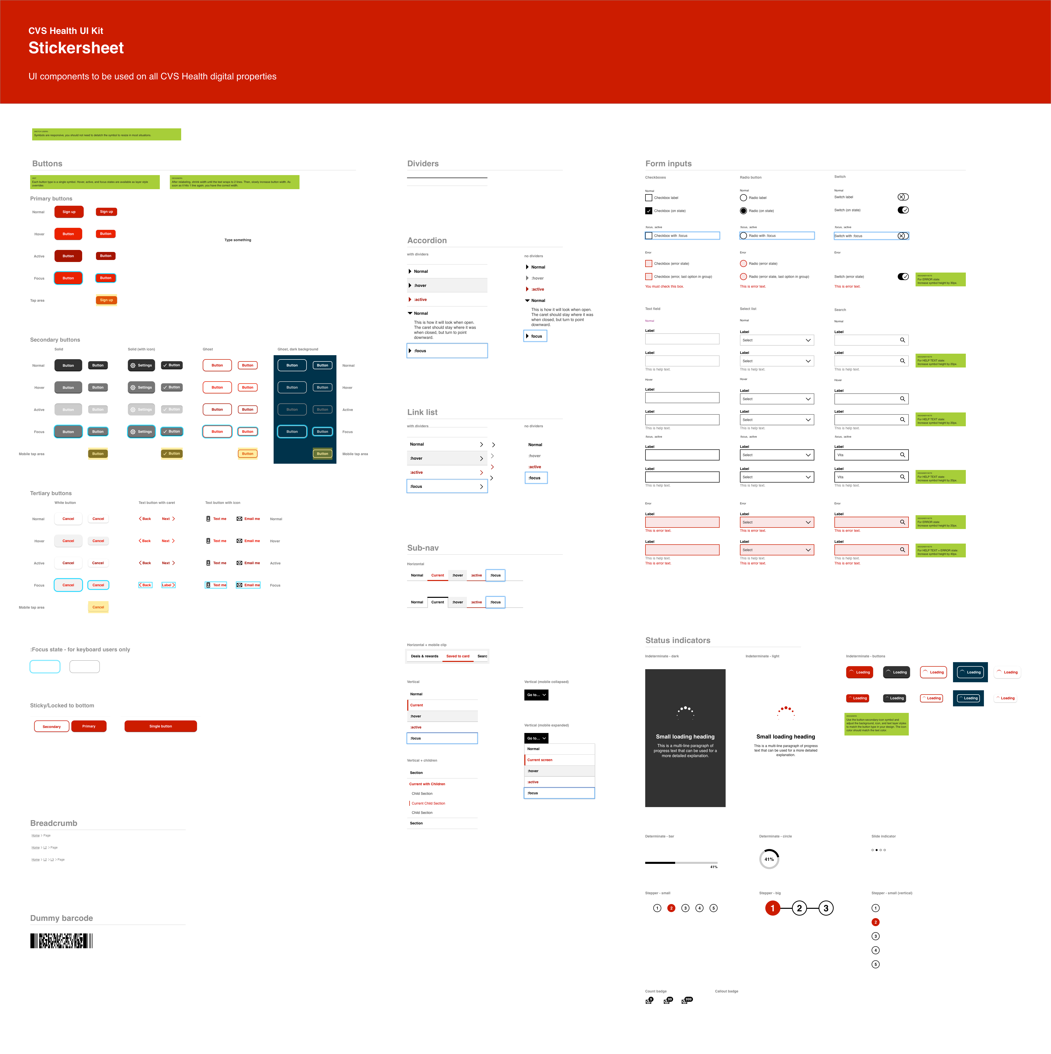 CVS Design System Conversion