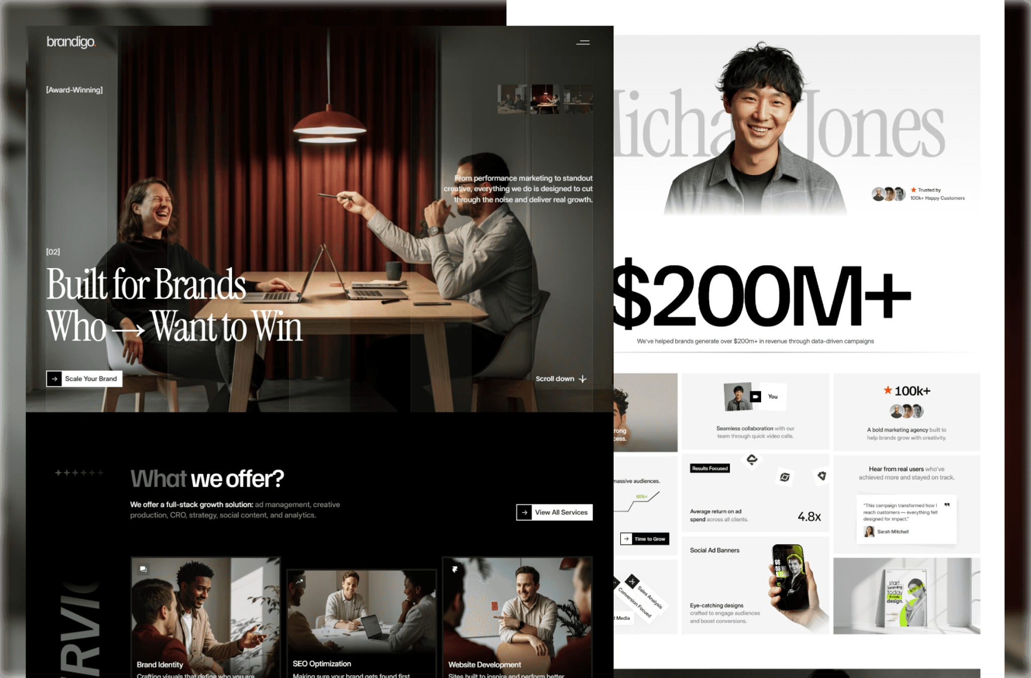 Brandigo Framer Template