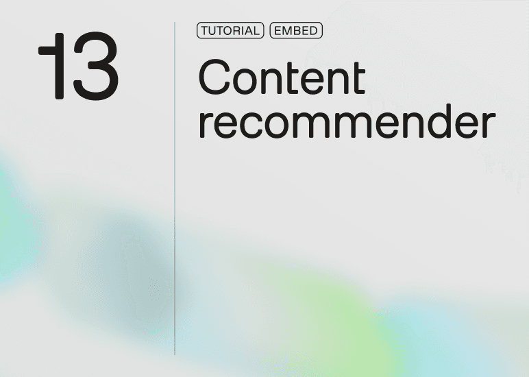 Content Recommender app