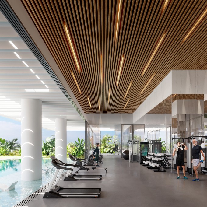 Tria by Deyaar Gym Interior DSO