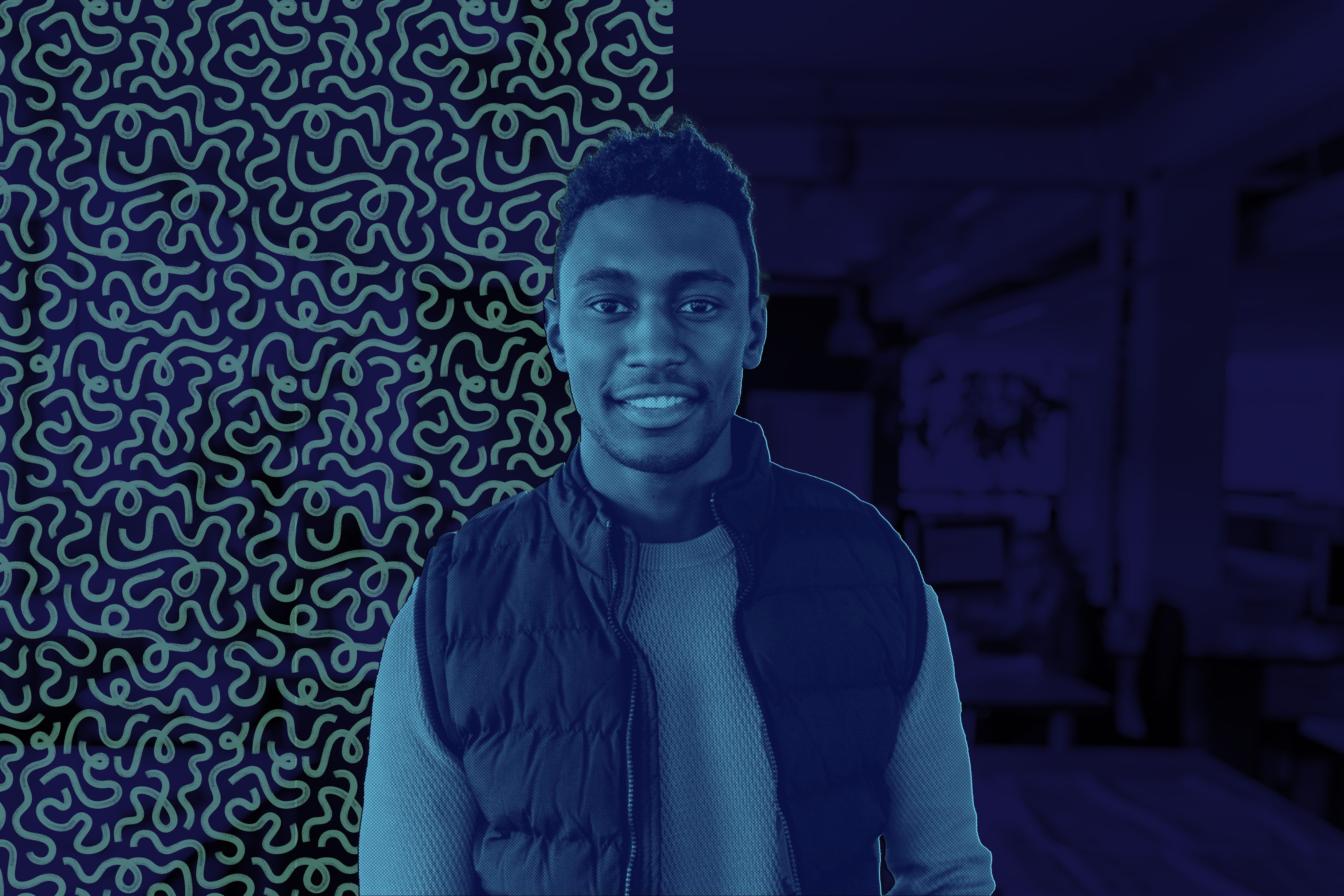 Modern concept car stands in the driveway