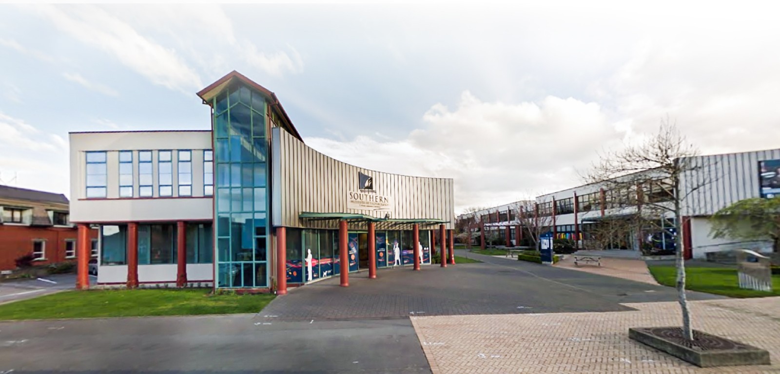 white university during daytime