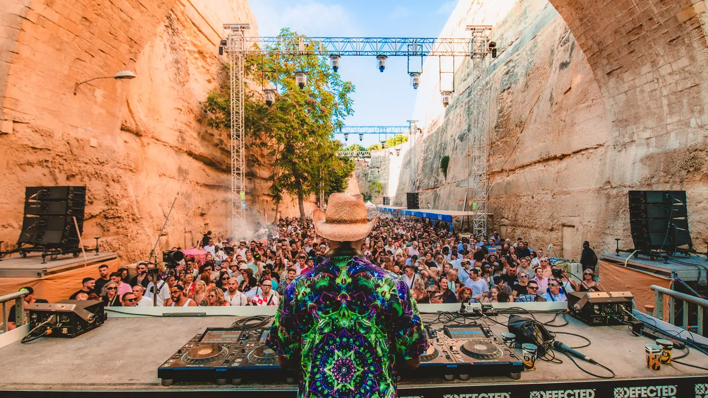 Green Velvet live on Defected Malta stage at UNESCO heritage site The Ditch