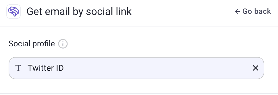 Get email from social profile