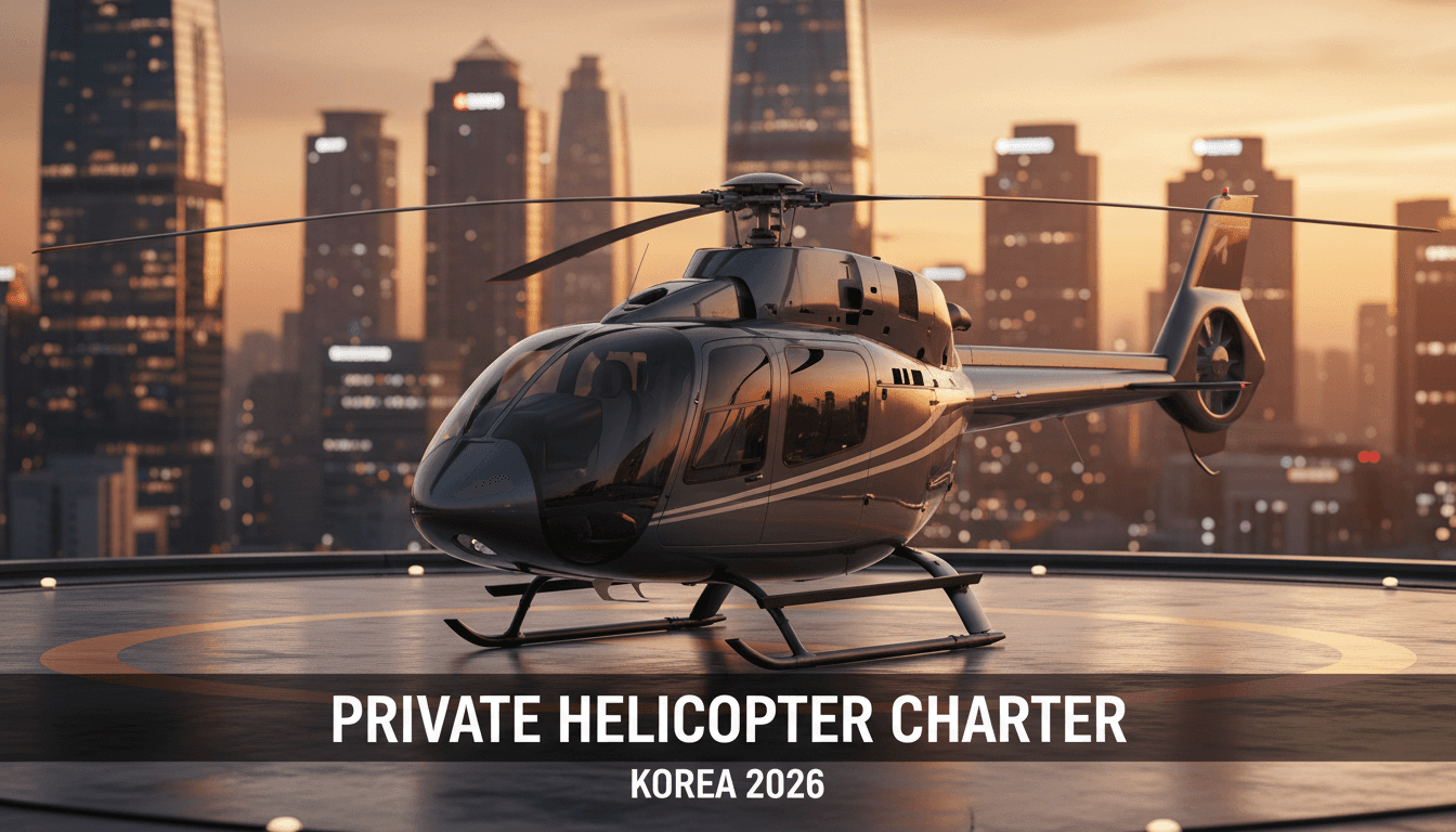 전용 헬기 헬리콥터 차터 - 2026 공항 이동 도심 섬 관광 가이드