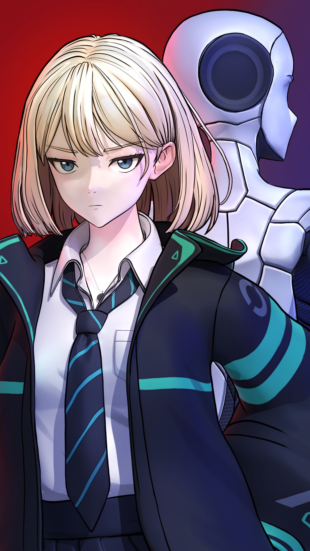 Person stand in front of a red sports oldtimer