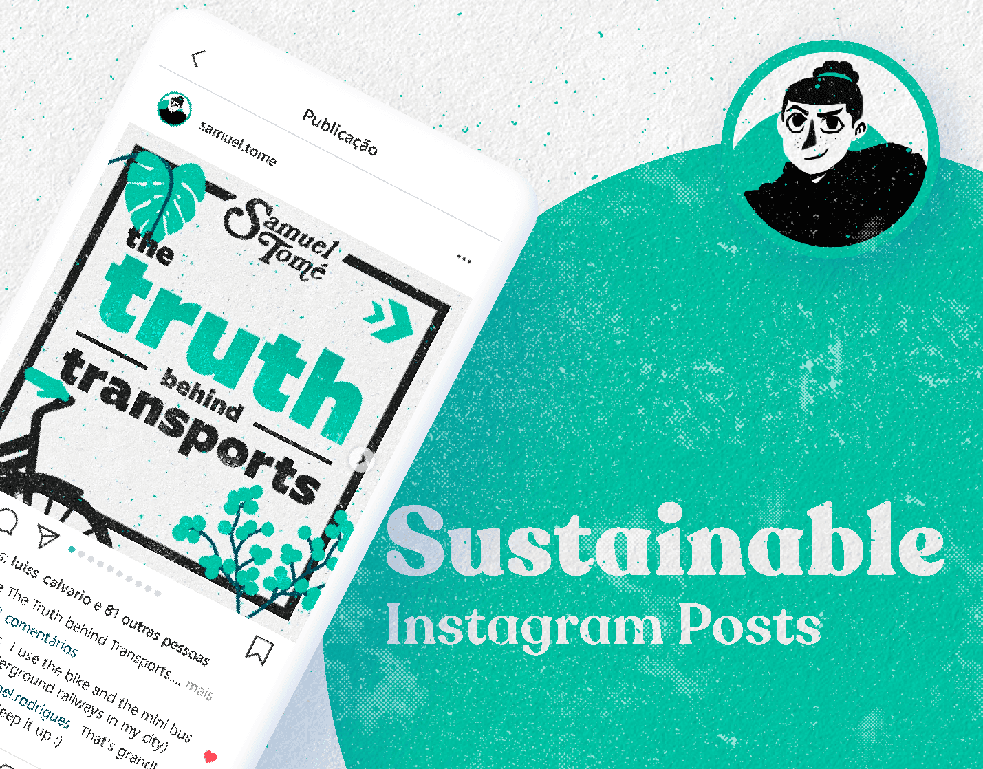 Cover Sustainable Instagram Posts Design - By Samuel Tomé, Designer & Game Developer