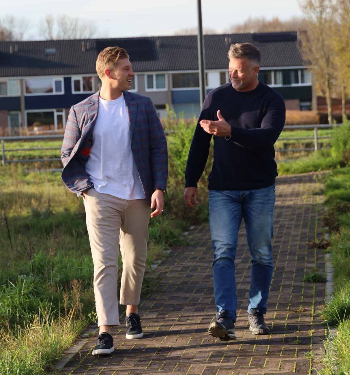 A man organizes various donations