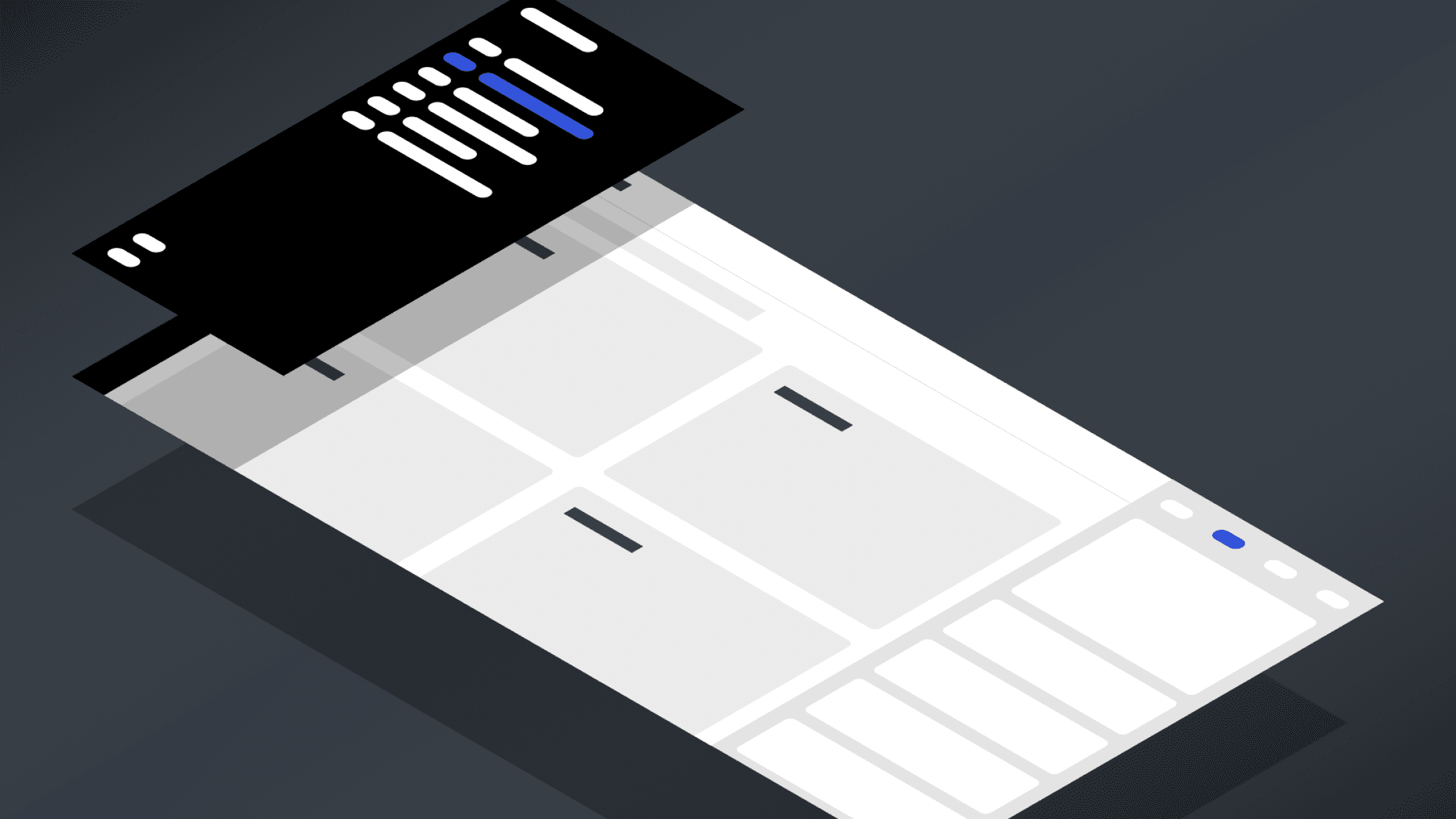 Isometric wireframe of the overall interaction model