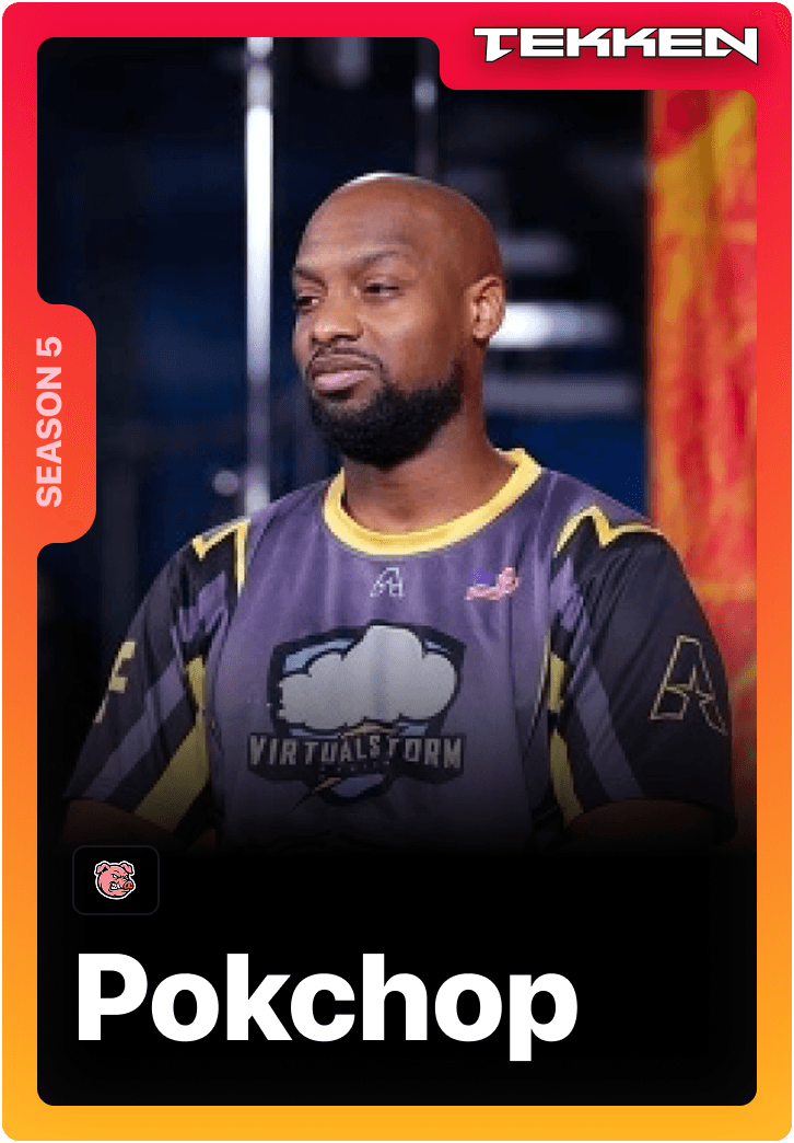 Pokchop Tekken professional player featured on 1v1Me esports staking app