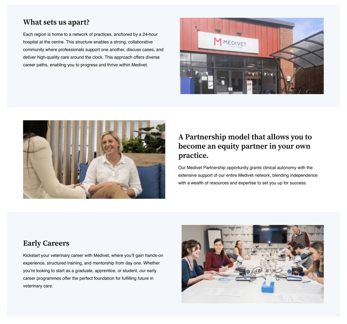 Filled frame approach with consistent structure