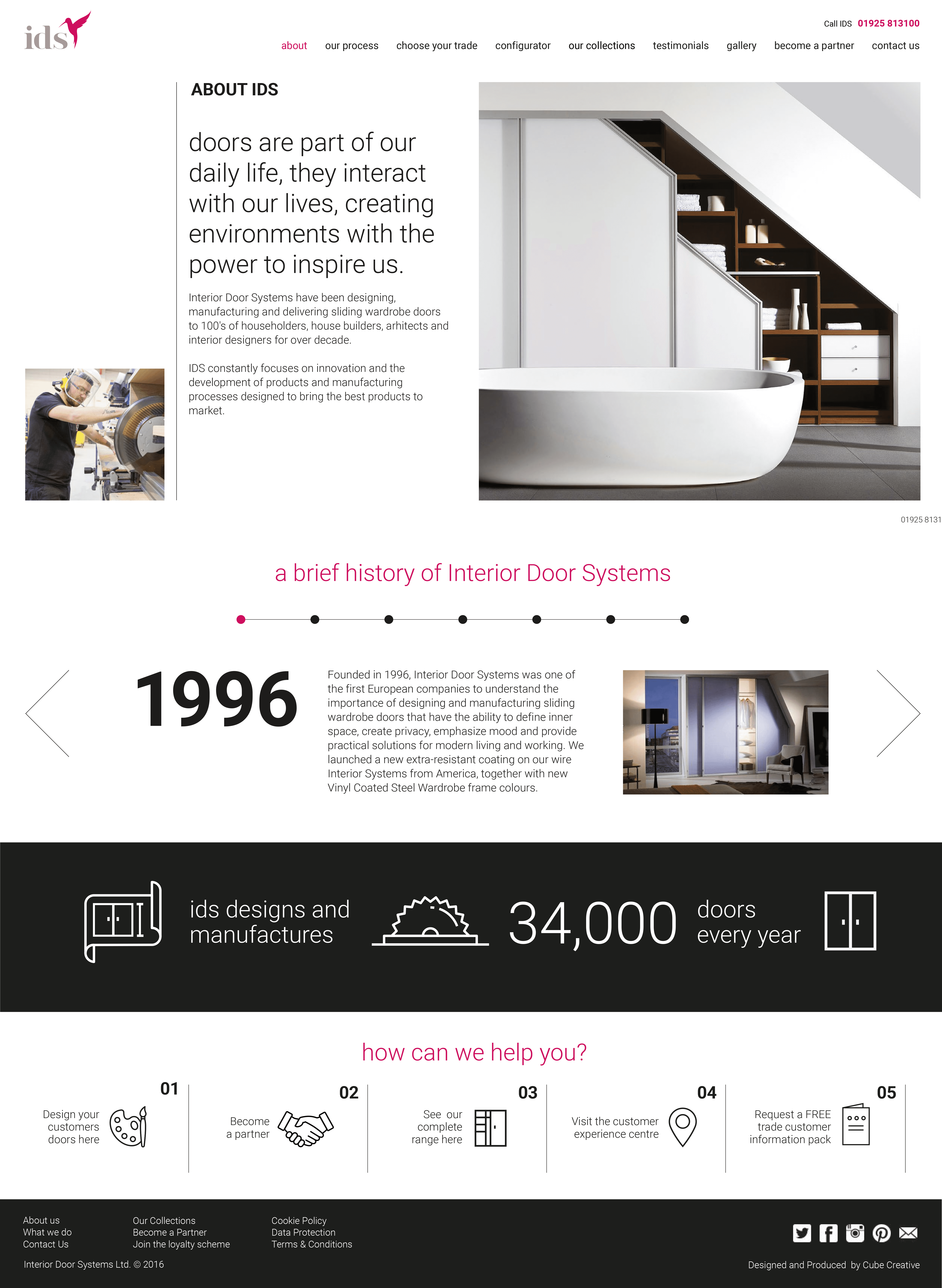 New ID website, about us page