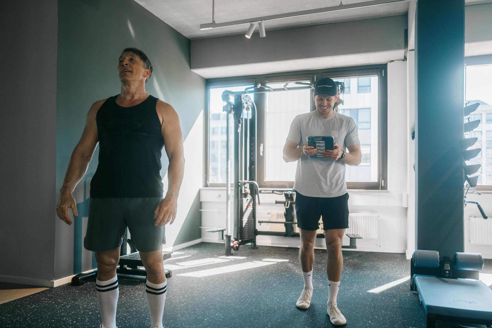 Coach Alex trackt jede Einheit mit dem iPad