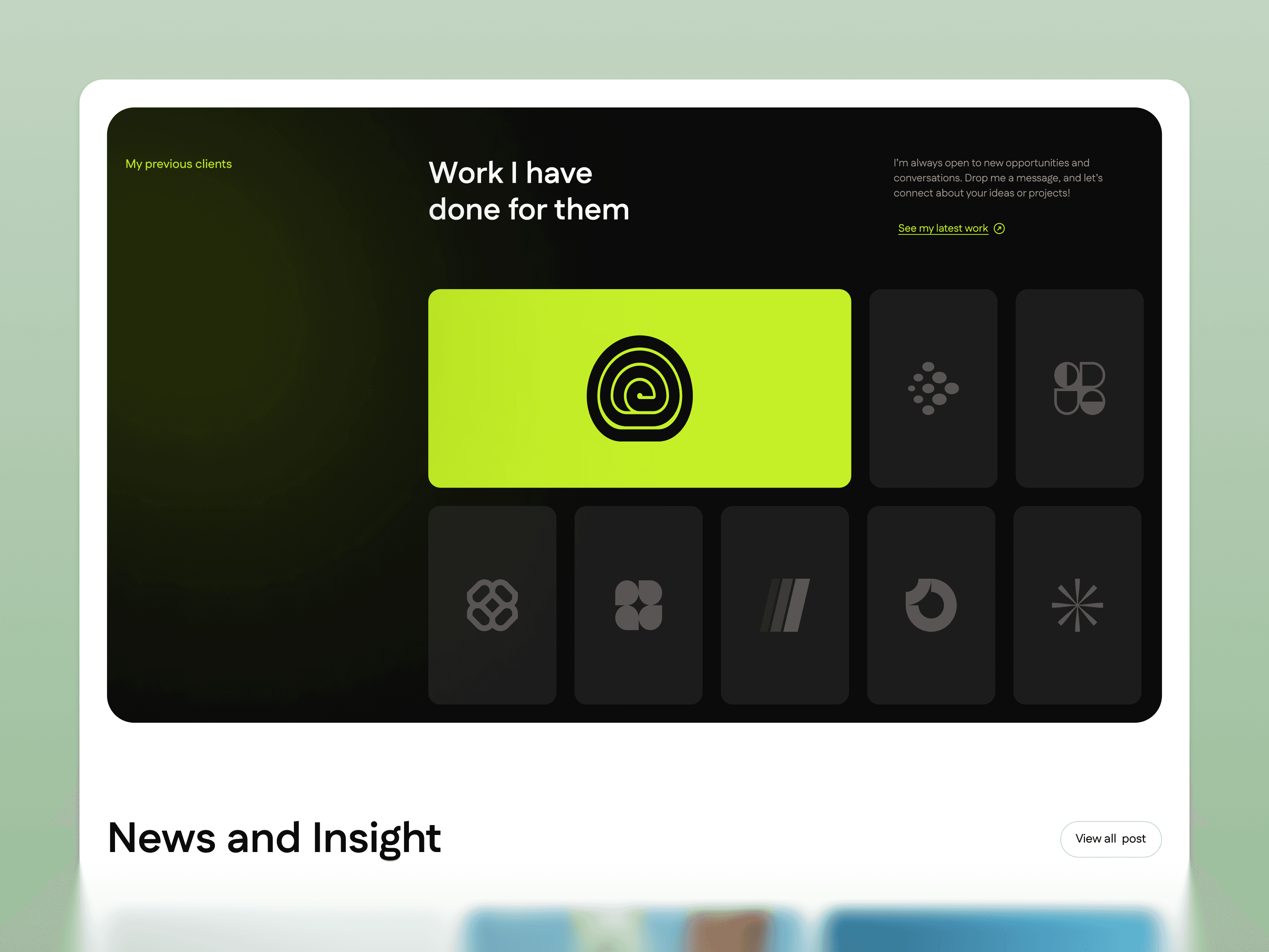 Framer Portfolio Template