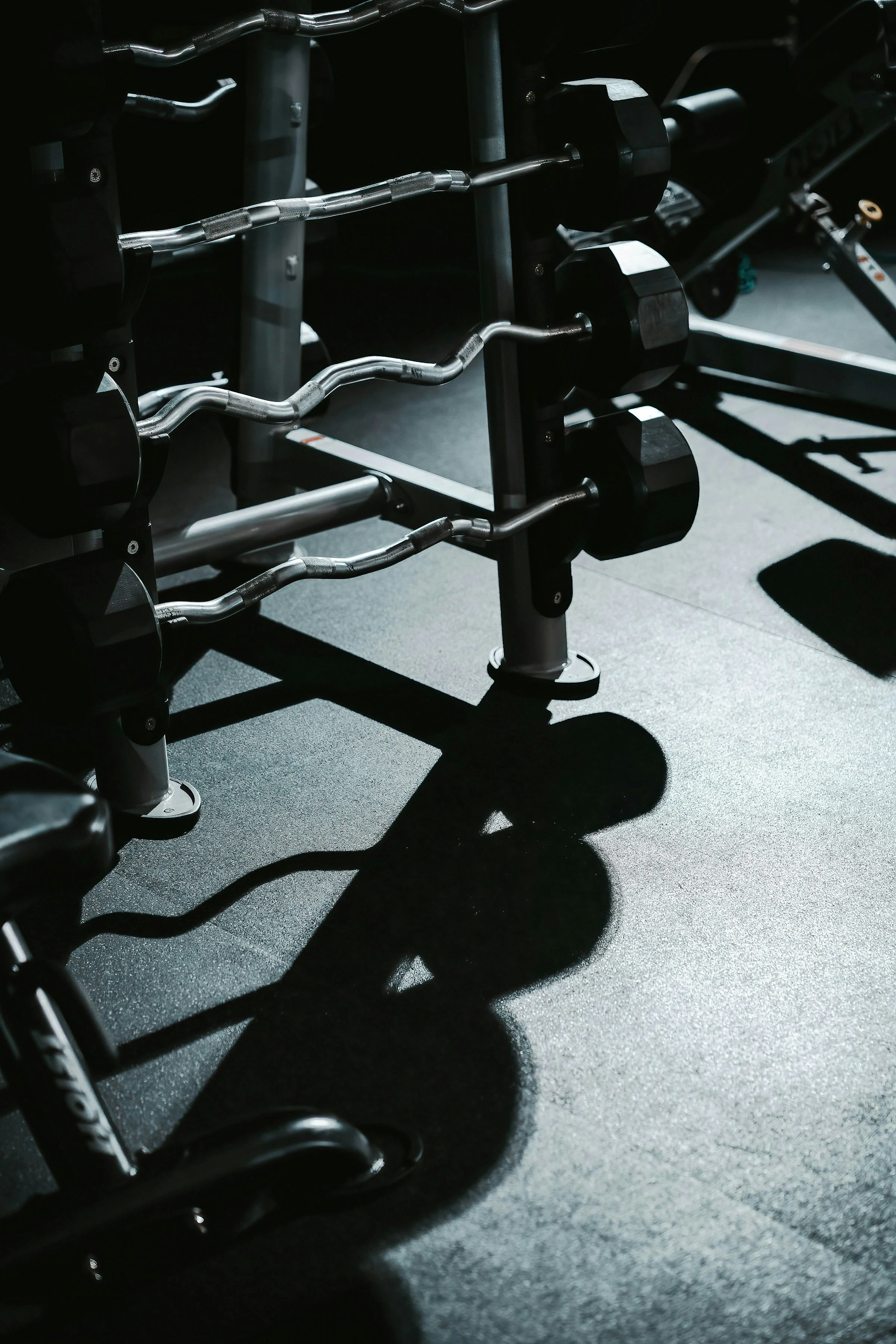 cable machine arms in a gym