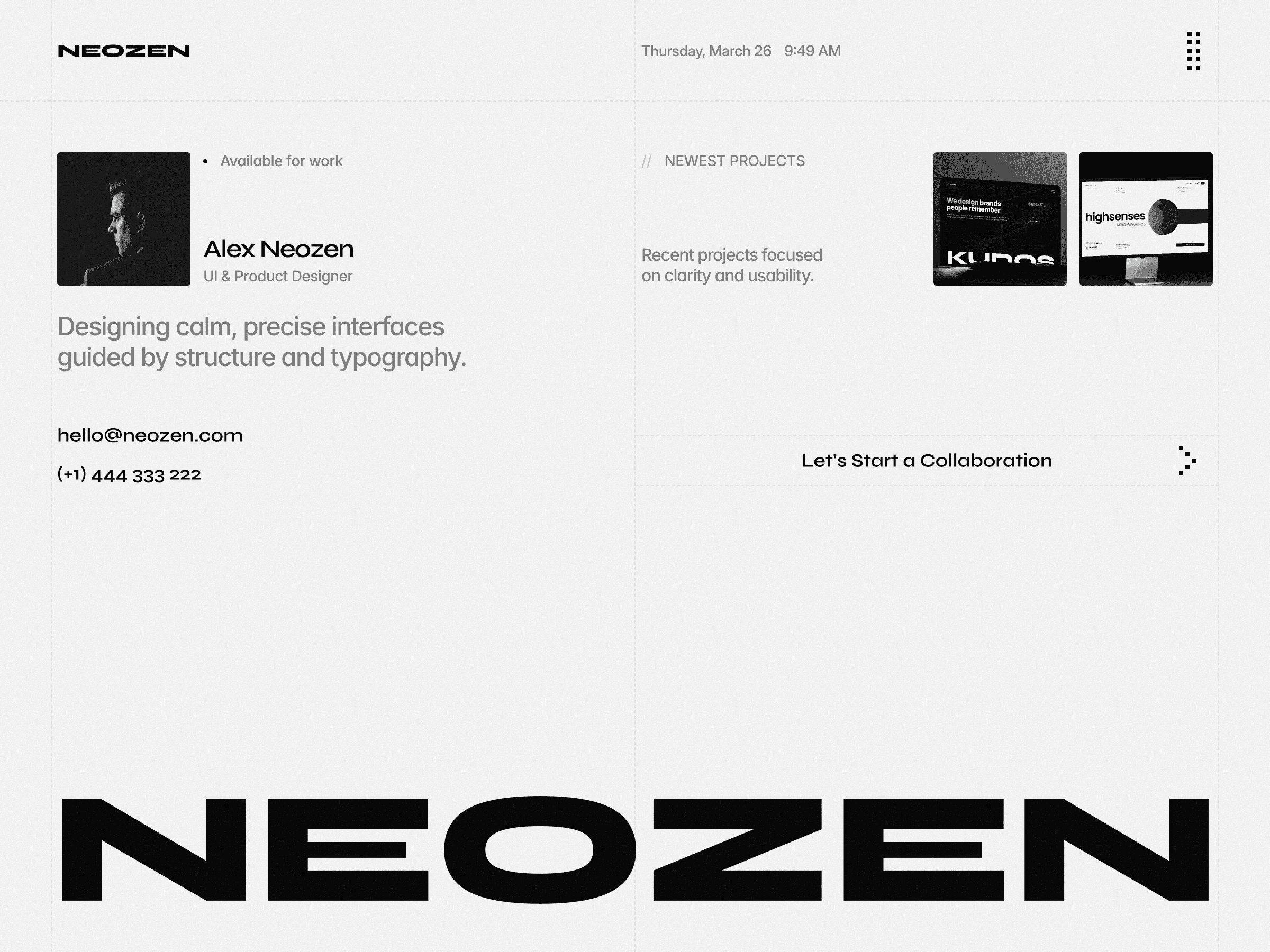 Neozen Screen
